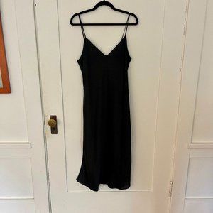 Aritzia Wilfred Free Only Slip Midi Dress - black size L
